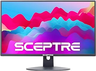 Photo 1 of * used * functional * see images * 
Sceptre E249W-19203R 24-inch FHD LED Gaming Monitor 2X HDMI VGA 75Hz Build-in Speakers, Machine Black
