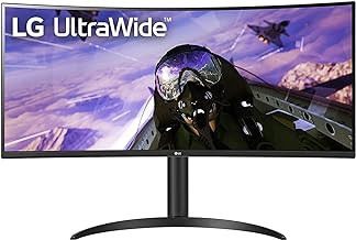 Photo 1 of LG UltraWide QHD 34-Inch Computer Monitor 34WP65C-B, VA with HDR 10 Compatibility and AMD FreeSync Premium, Black
