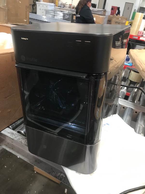 Photo 7 of GE Profile Opal 2.0 | Countertop Nugget Ice Maker | Ice Machine with WiFi Connectivity | Smart Home Kitchen Essentials | Black Stainless Black Stainless Ice Maker