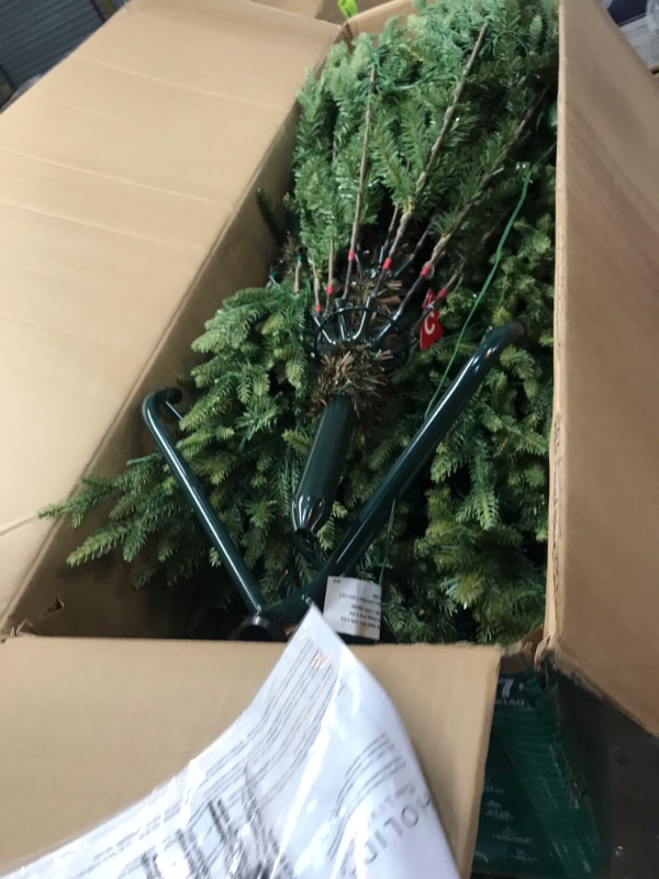 Photo 2 of ***USED - UNABLE TO TEST***
Holiday Living Acadia 7.5-ft Spruce Pre-lit Artificial Christmas Tree with LED Lights