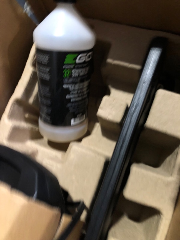 Photo 3 of **MISSING BATTERY AND MAJOR DAMAGE TO SAW SEE NOTES**
EGO Power+ CS1804 18-Inch 56-Volt Cordless Chain Saw 5.0Ah Battery and Charger Included 