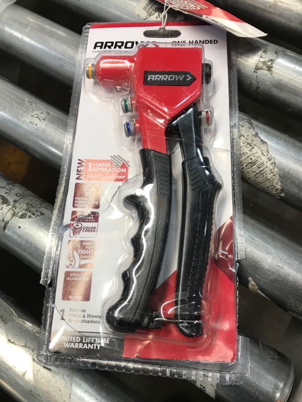 Photo 2 of Arrow RT188M One-Handed Pop Rivet Gun, Manual Riveter for Metal, Fabric, Leather, and Auto Repair, Uses 3/32 Inch, 1/8 Inch, 5/32 Inch, 3/16 Inch Blind Rivets