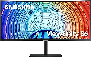 Photo 1 of SAMSUNG Viewfinity S65UA Series 34-Inch Ultrawide QHD Curved Monitor, 100Hz, USB-C, HDR10 (1 Billion Colors), Height Adjustable Stand, TUV-certified Intelligent Eye Care (LS34A654UBNXGO)
