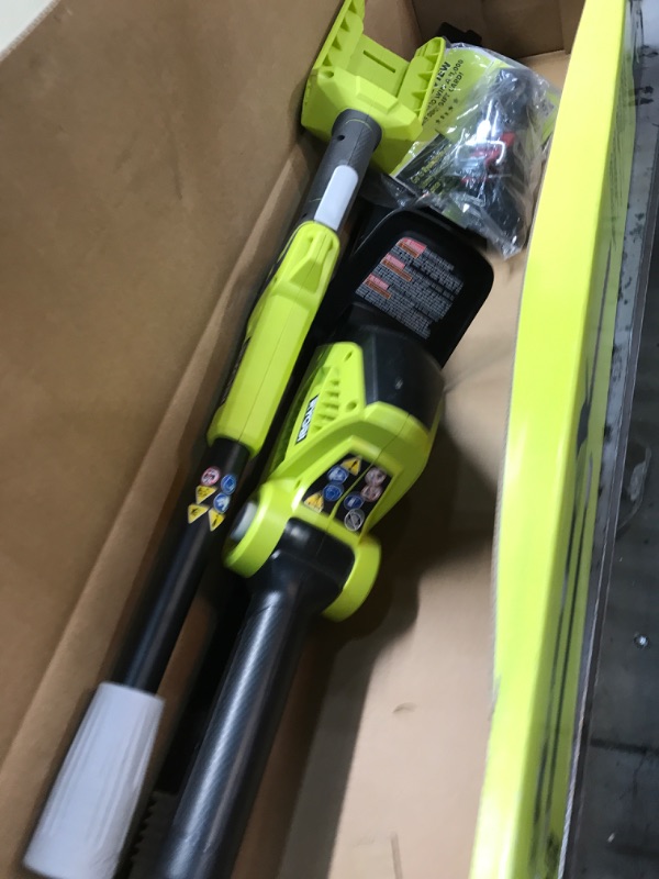 Photo 2 of RYOBI RY40603BTL 18 in. 40-Volt Lithium-Ion Cordless Pole Hedge Trimmer (Tool-Only)