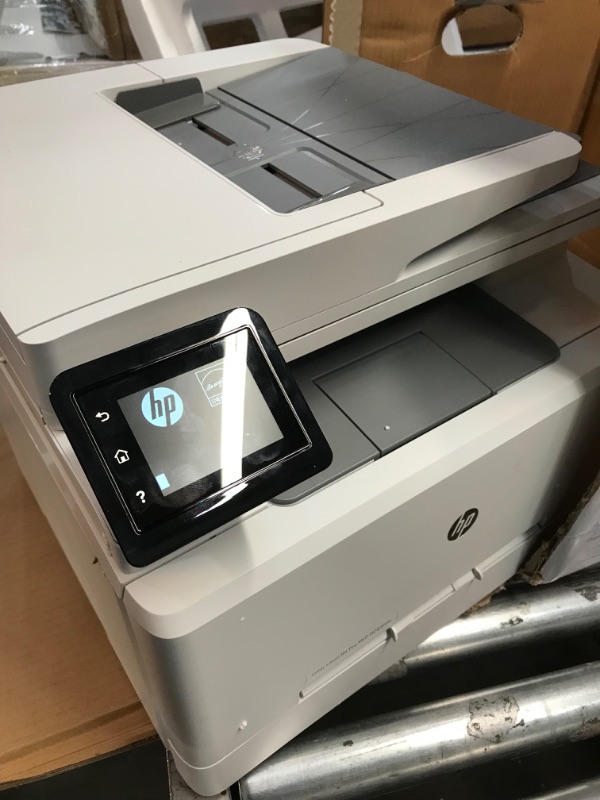 Photo 2 of HP Color LaserJet Pro M283fdw Wireless All-in-One Laser Printer, Remote Mobile Print, Scan & Copy, Duplex Printing, Works with Alexa (7KW75A), White