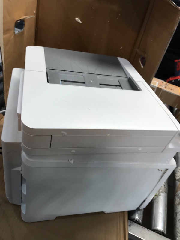 Photo 3 of HP Color LaserJet Pro M283fdw Wireless All-in-One Laser Printer, Remote Mobile Print, Scan & Copy, Duplex Printing, Works with Alexa (7KW75A), White