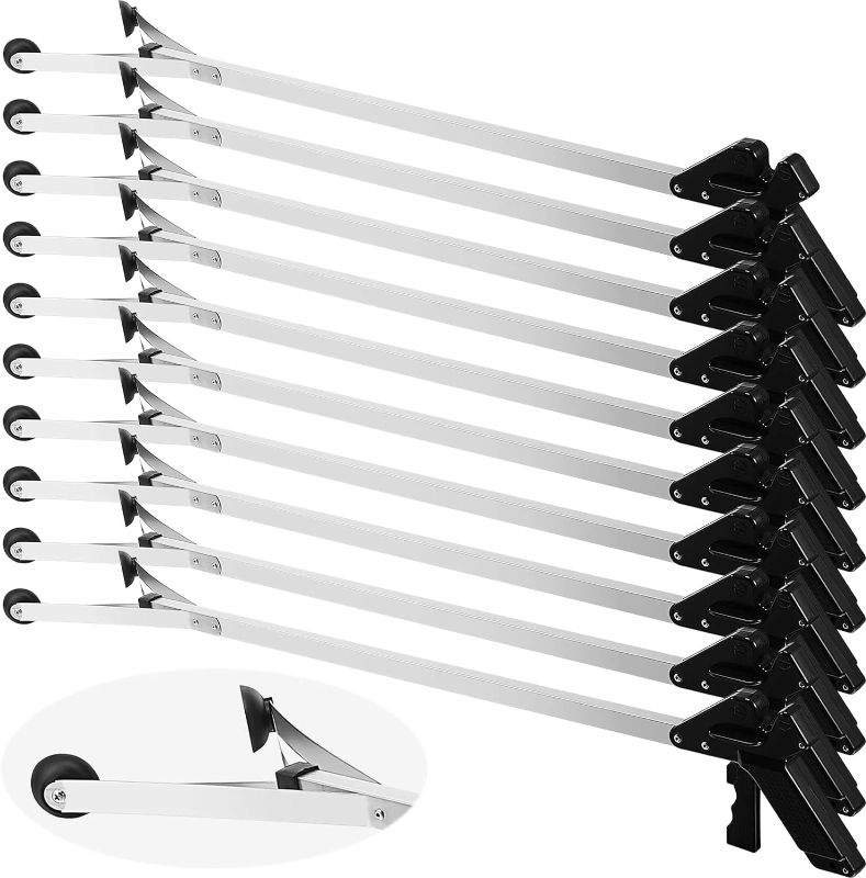 Photo 1 of 10 Pack Suction Cup Reacher Grabber Heavy Duty Trash Picker Grabber Tool, Long Handy Aids Nonslip Claw Reach Tool for Elderly Pick up Stick Arm Extension Litter Picker (Black,34 Inch)
