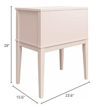 Photo 3 of (READ NOTES) Mr. Kate Stella Accent Table, Pale Pink, 15.6D x 23.6W x 28H in