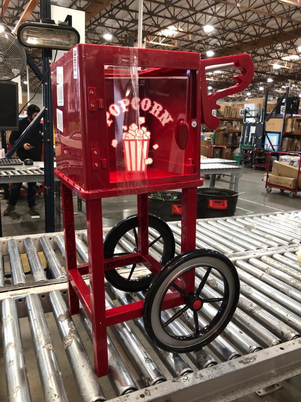 Photo 2 of **parts only!! West Bend Compact Popcorn Machine and Cart, 10-Cup Capacity
