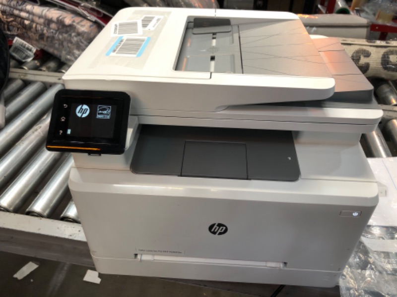 Photo 2 of HP Color LaserJet Pro M283fdw Wireless All-in-One Laser Printer, Remote Mobile Print, Scan & Copy, Duplex Printing, Works with Alexa (7KW75A), White