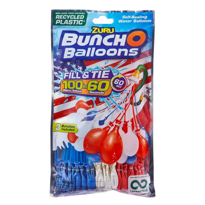 Photo 1 of (10PK) Water Balloons Red/White/Blue