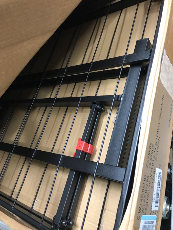 Photo 1 of Amazon Basics Foldable Metal Platform Bed Frame with Tool Free Setup, 14 Inches High, Queen, Black Queen 14-Inch