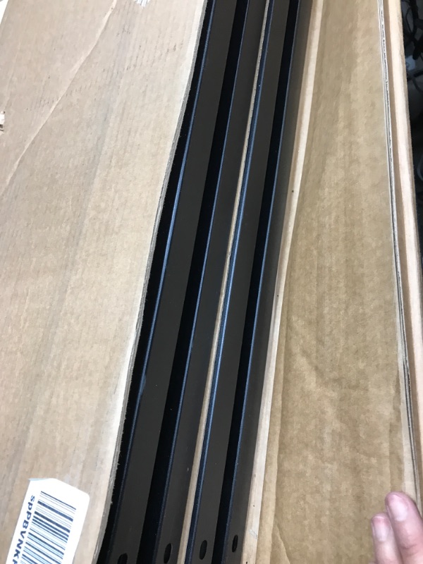 Photo 1 of Amazon Basics Foldable Metal Platform Bed Frame with Tool Free Setup, 14 Inches High, Queen, Black Queen 14-Inch