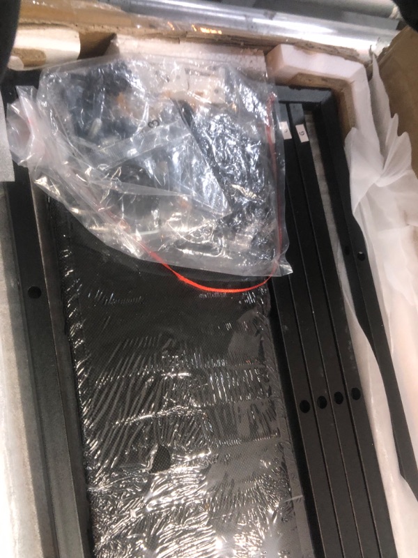 Photo 1 of Long 47" Console Table with 3 Drawers, Entryway Table with 3-Tier Storage Shelves, Narrow Sofa Table, Industrial Display Shelf for Entry Way, Hallway, Couch, Living Room, Kitchen, Foyer, Rustic Brown