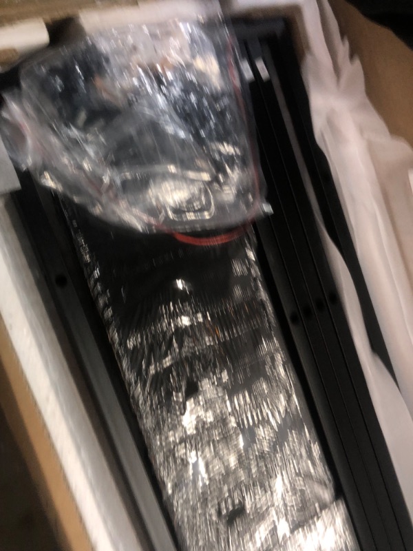 Photo 1 of Long 47" Console Table with 3 Drawers, Entryway Table with 3-Tier Storage Shelves, Narrow Sofa Table, Industrial Display Shelf for Entry Way, Hallway, Couch, Living Room, Kitchen, Foyer, Rustic Brown