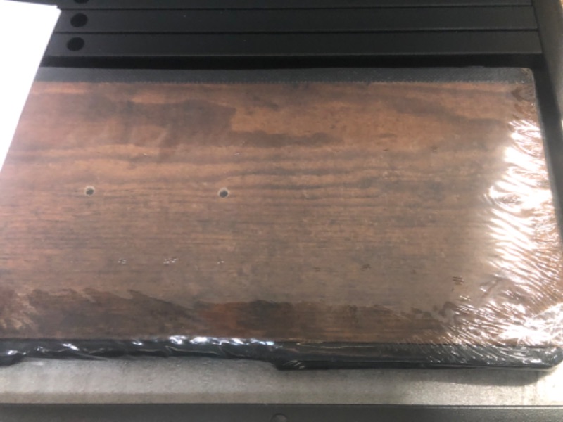 Photo 1 of Long 47" Console Table with 3 Drawers, Entryway Table with 3-Tier Storage Shelves, Narrow Sofa Table, Industrial Display Shelf for Entry Way, Hallway, Couch, Living Room, Kitchen, Foyer, Rustic Brown