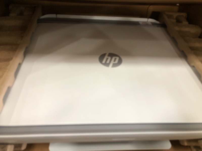 Photo 4 of HP DeskJet 2755e Wireless Color All-in-One Printer with bonus 6 months Instant Ink (26K67A), white