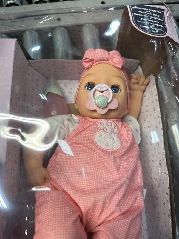 Photo 3 of Baby Born My Real Baby Doll Annabell - Blue Eyes: Realistic Soft-Bodied Baby Doll Ages 3 & Up, Sound Effects, Drinks & Wets, Mouth Moves, Cries Real Tears, Eyes Open & Close, Pacifier