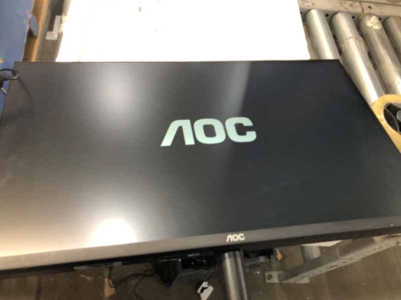 Photo 2 of AOC 27B2H 27" Full HD IPS Monitor, 3-Sided Frameless & Ultra Slim Design, HDMI and VGA inputs, Lowblue Mode, VESA compatible,Black 27" FHD with VESA mounting