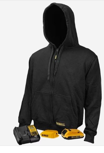 Photo 1 of DEWALT Adult Unisex Heated Hoodie (X-large)
