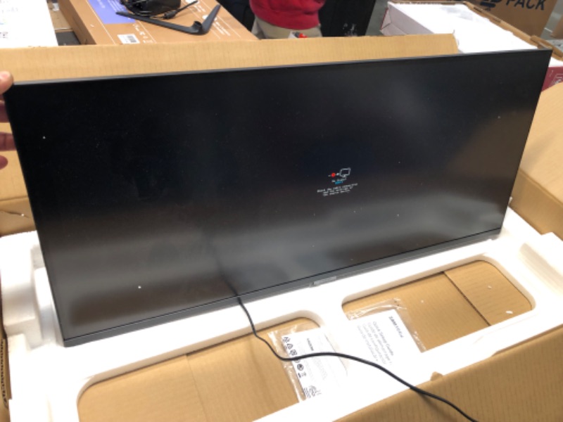 Photo 2 of SAMSUNG 34-Inch ViewFinity S50GC Series Ultra-WQHD Monitor, 100Hz, 5ms, HDR10, AMD FreeSync, Eye Care, Borderless Design, PIP, PBP, LS34C502GANXZA, 2023,Black 100Hz HDMI and DisplayPort