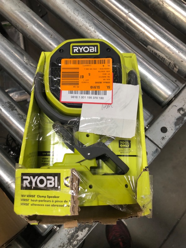 Photo 2 of 
RYOBI
ONE+ 18V Cordless VERSE Clamp Speaker (Tool Only)