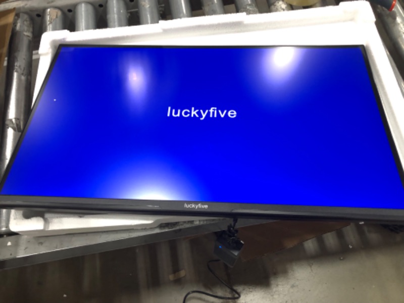 Photo 2 of luckyfive 27'' UHD (3840 x 2160) IPS Zero-Frame LED Monitor, 4K Computer Monitor with Speakers,60Hz,99% sRGB,5ms,2X HDMI,DisplayPort,VESA,Tilt 4K 60Hz Flat