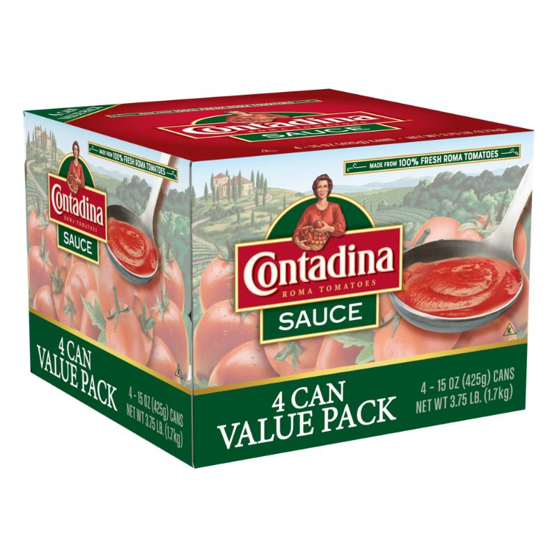 Photo 1 of 2 PACK- Contadina Canned Tomato Sauce, 15 oz (Pack of 4 Cans) BEST BY MAY 28, 2024