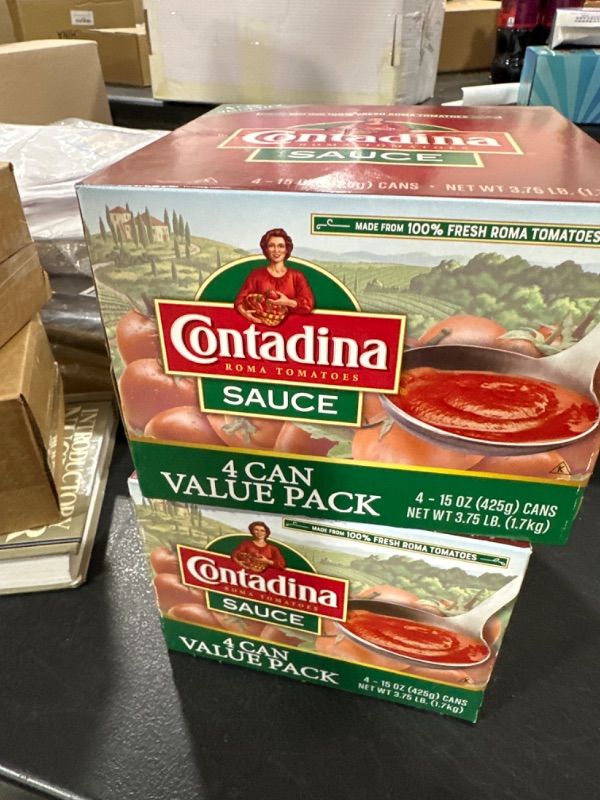 Photo 1 of 2 PACK- Contadina Canned Tomato Sauce, 15 oz (Pack of 4 Cans) BEST BY MAY 28, 2024
