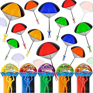 Photo 1 of 20 Pack Parachutes Toys with Valentines Day Cards for Kids School, Valentines Day Gifts for Kids, Valentines Throwing Hand Toy Party Favors, Classroom Prizes, Valentine's Exchange Gifts for Boys Girls
