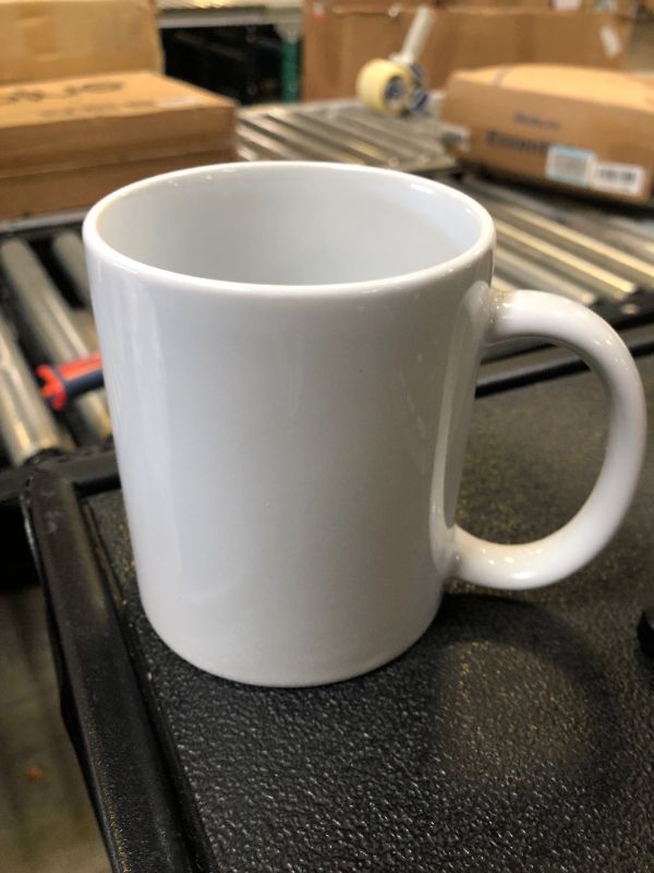 Photo 1 of 11 oz Sublimation Coffee Mugs White Blank Ceramic Coated Cup for Art Gifts DIY Craft