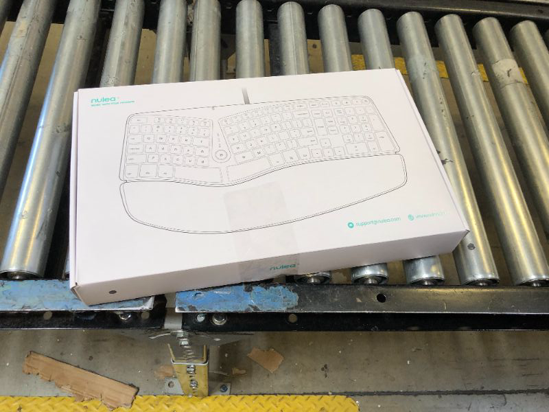 Photo 1 of Nulea Ergonomic Keyboard, Wired Split Keyboard with Pillowed Wrist and Palm Support, Featuring Dual USB Ports, Natural Typing Keyboard for Carpal Tunnel, Compatible with Windows Mac