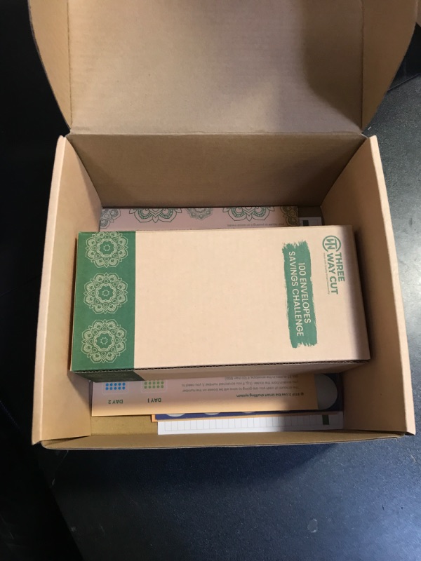 Photo 3 of 100 Envelopes Money Saving Challenge - Save 5050 Dollars In 100 Days Minimalistic Kit, 100 Cash Envelopes & Organizer Box Set, Trendy Tiktok & Youtube 5050 Bucks Savings Challenge, Fun Gift Ideas