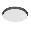 Photo 1 of 15 in. Matte Black Integrated LED Dimmable Selectable CCT Flush Mount Indoor Ceiling Light


