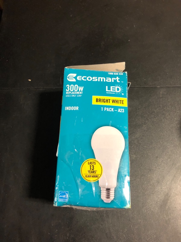 Photo 3 of 300-Watt Equivalent A23 Energy Star Dimmable LED Light Bulb Bright White (1-Pack)
