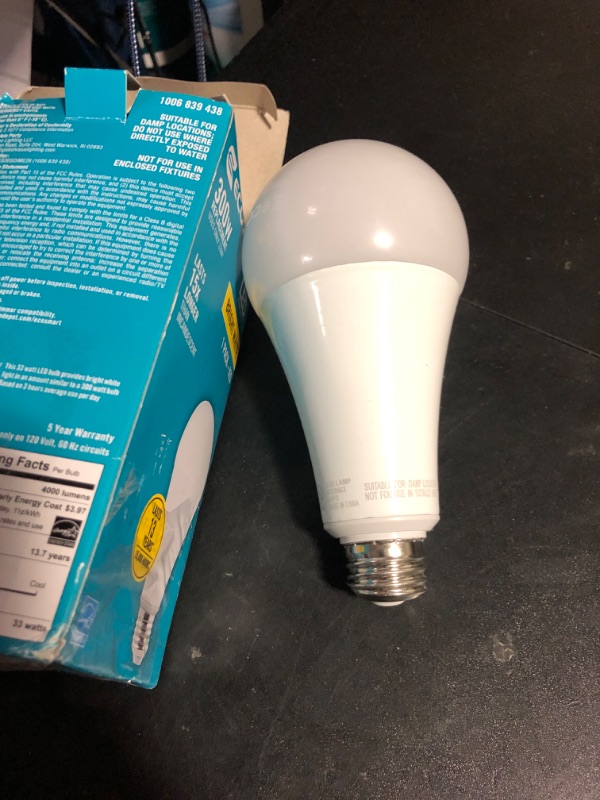 Photo 2 of 300-Watt Equivalent A23 Energy Star Dimmable LED Light Bulb Bright White (1-Pack)
