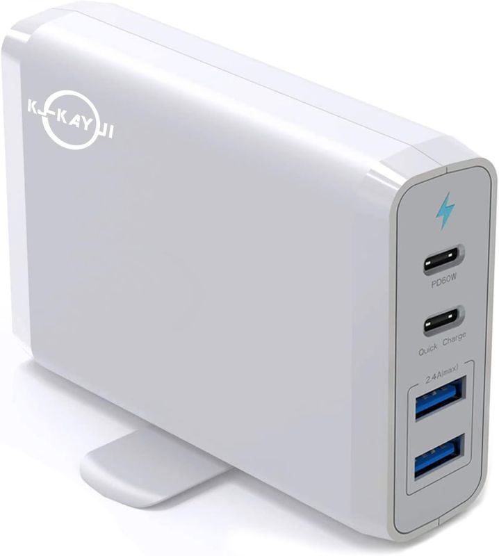 Photo 1 of USB C Fast Charger, KJ-KayJI 90W-4 Port USB C Charging Station, Portable USB C Wall Charger Adapter, 60W&18W USB C and Dual USB A Ports 12W for All iPad iPhone 14 13 12 11 Pro Max Pixel Note Galaxy
