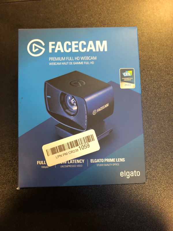 Photo 2 of Elgato Facecam - 1080p60 True Full HD Webcam for Live Streaming, Gaming, Video Calls, Sony Sensor, Advanced Light Correction, DSLR Style Control, works with OBS, Zoom, Teams, and more, for PC/Mac