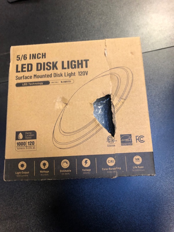 Photo 1 of ECOELER 4Pack Dimmable LED Disc Light, 3000K/4000K/5000K Selectable Surface Mount Ceiling Lighting, Black Aluminum Baffle Trim Flush Mount Downlight, Energy Star & ETL-Listed
