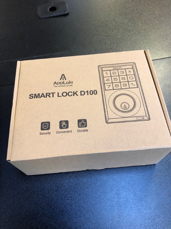Photo 3 of AppLoki Smart Lock, Electronic Keypad Deadbolt Keyless Entry Door Lock with Auto-Lock, 100 User Codes, Anti-Peeping Password, Easy to Install and Program, Keypad Lock for Home Bedroom Pendant Pull