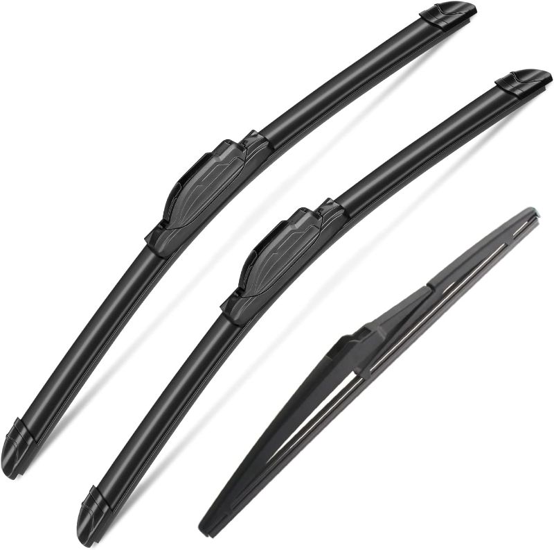 Photo 1 of 3 wipers Replacement for 2013-2018 Toyota RAV4, Windshield Wiper Blades Original Equipment Replacement - 26"/16"/10" (Set of 3) U/J HOOK 26"+16"+10"