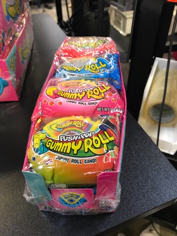 Photo 1 of Push Pop Gummy Roll Holiday Variety Pack - 8 Count Individual Gummy Candy W/ Assorted Fruity Flavors - Fun Gummy Candy For Stocking Stuffers & Candy Gifts For The Holiday Season