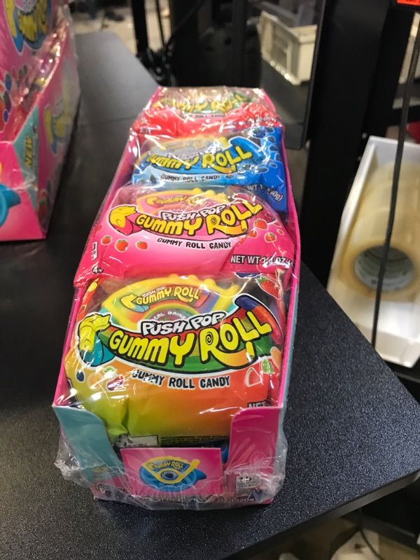 Photo 1 of Push Pop Gummy Roll Holiday Variety Pack - 8 Count Individual Gummy Candy W/ Assorted Fruity Flavors - Fun Gummy Candy For Stocking Stuffers & Candy Gifts For The Holiday Season