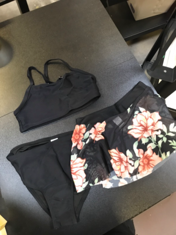 Photo 1 of  Bikini Set Summer Printed Ruffles Bathing Suits Girl 2-3T 2023#14-1