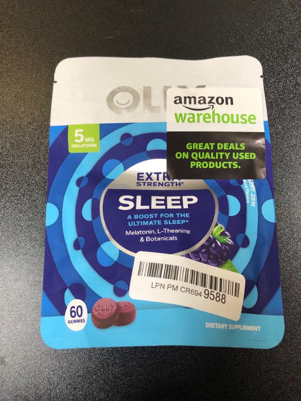 Photo 2 of  EXPIRED - 03/25
OLLY Extra Strength Sleep Gummies Pouch with 5mg Melatonin - Blackberry Zen