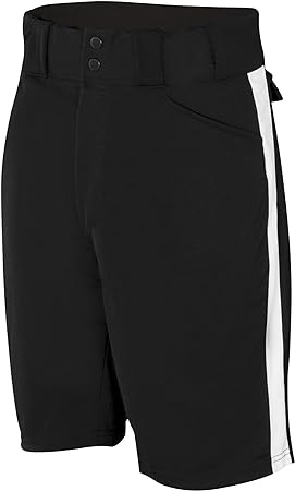 Photo 1 of Adams Football Officials Shorts - Black/White Stripe   LARGE 