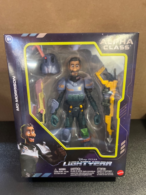 Photo 2 of Mattel Lightyear Toys Collector Action Figure, 7-in Scale Jr Zap Patrol Mo Morrison, Highly Articulated, Accessories Alpha Class Mo