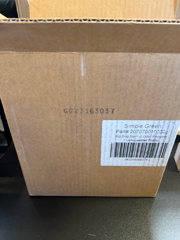 Photo 1 of Simple Green Bio Dog Active Stain & Odor Remover - Enzyme Cleaner & Stain Remover for Carpet, Rugs & Fabric – eliminates Urine Odor (32 oz Spray & 1 gal Refill) 1 gallon + 32 oz