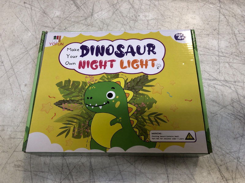 Photo 2 of YOFUN DIY Wooden Dinosaur Night Lights, Dinosaur Toys for Kids, Dinosaur Craft Kit for Kids, Christmas, Birthday Gifts for Boys & Girls Age 5 6 7 8 9 10 Years Old