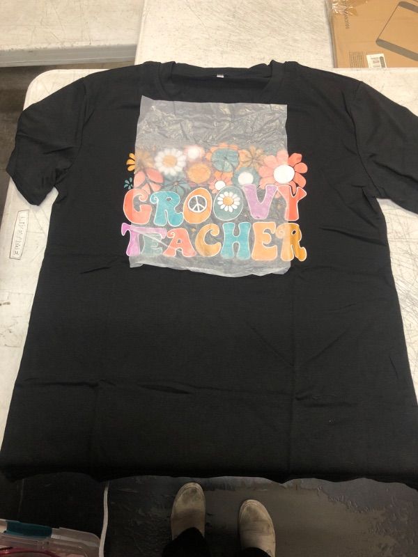 Photo 1 of "Groovy Teacher" T-shirt XL